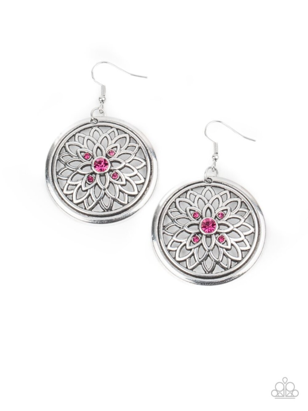 Paparazzi Silver Dangle Earrings (ED078)